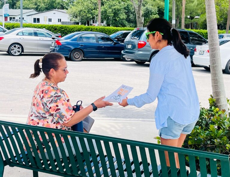 Spreading Safety: Opa-locka’s Outreach at Tri-Rail Station