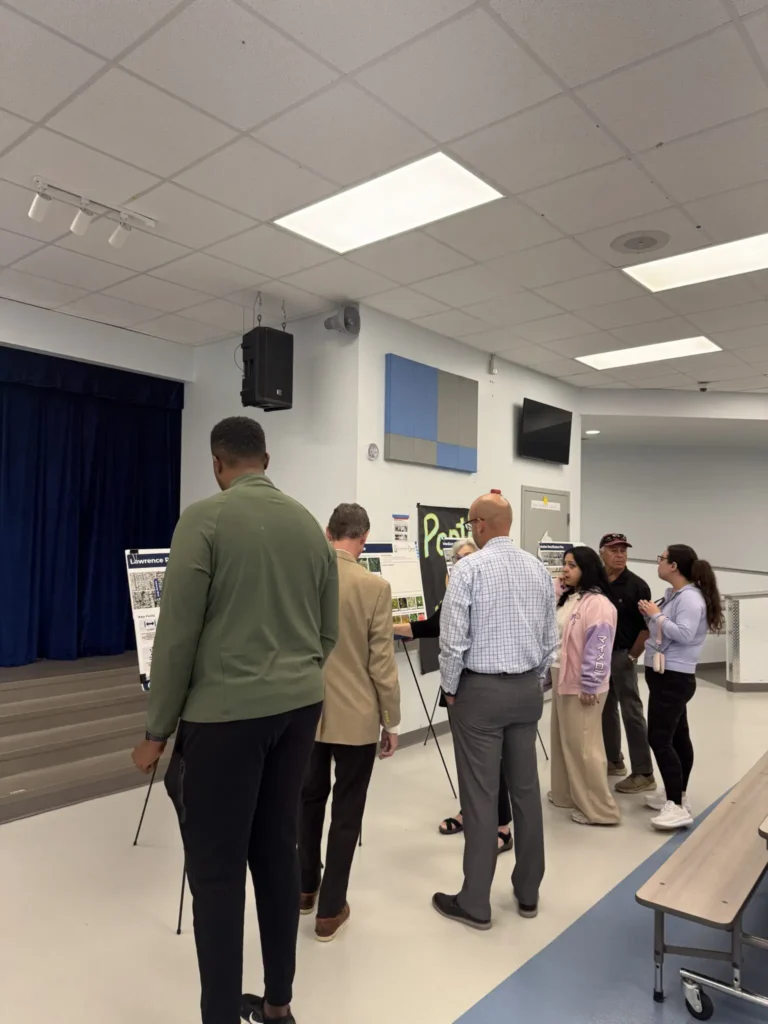 Community members explore Lawrence Road Renewal plans on display